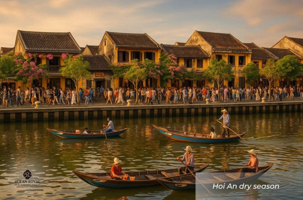 The dry season in Hoi An lasts from February to August