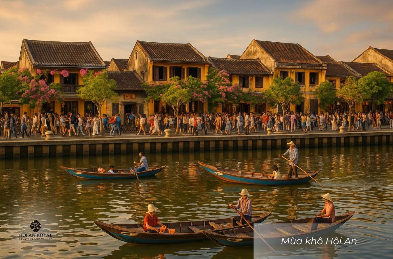 Mùa khô ở Hội An kéo dài từ tháng 2 đến tháng 8