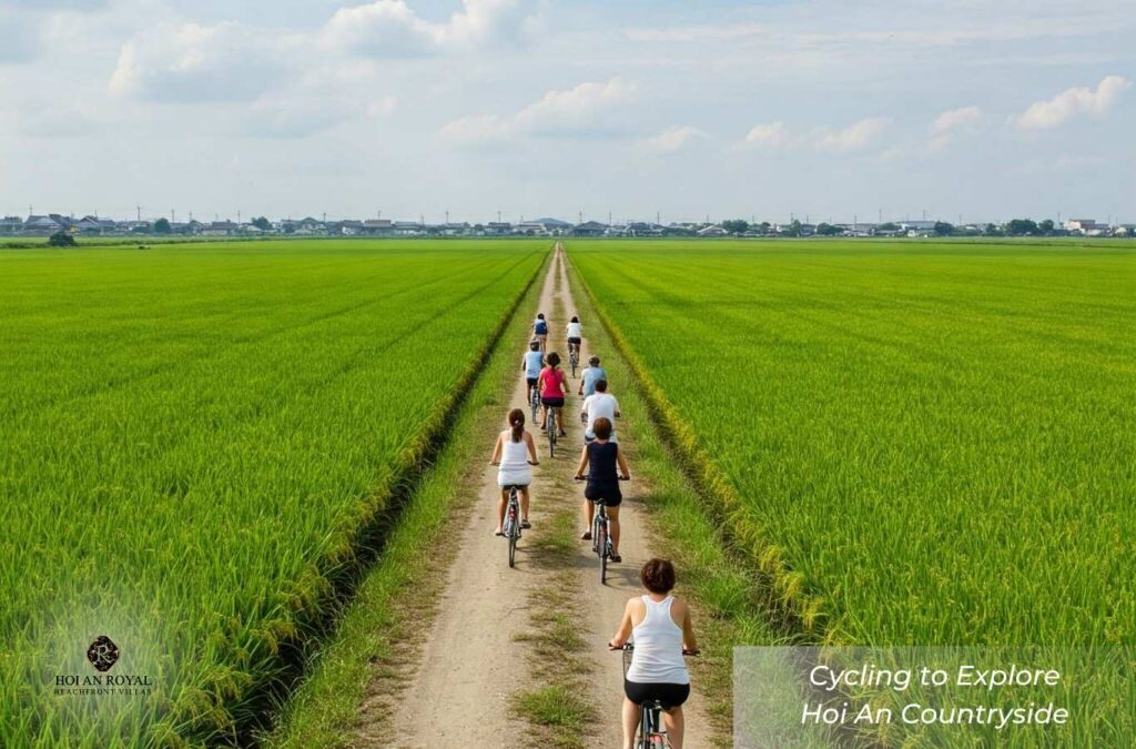 Cycling through the countryside is one of the best experiences when visiting Hoi An.