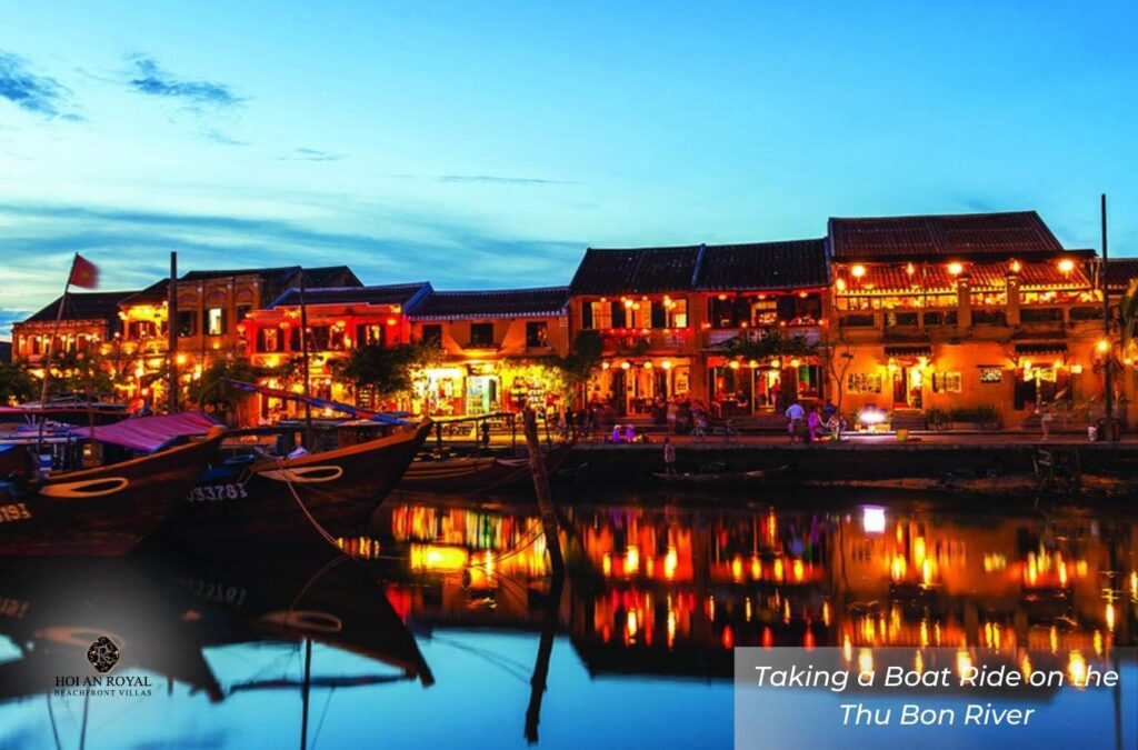 Take a boat on the Thu Bon River to witness the slow, peaceful rhythm of riverside life