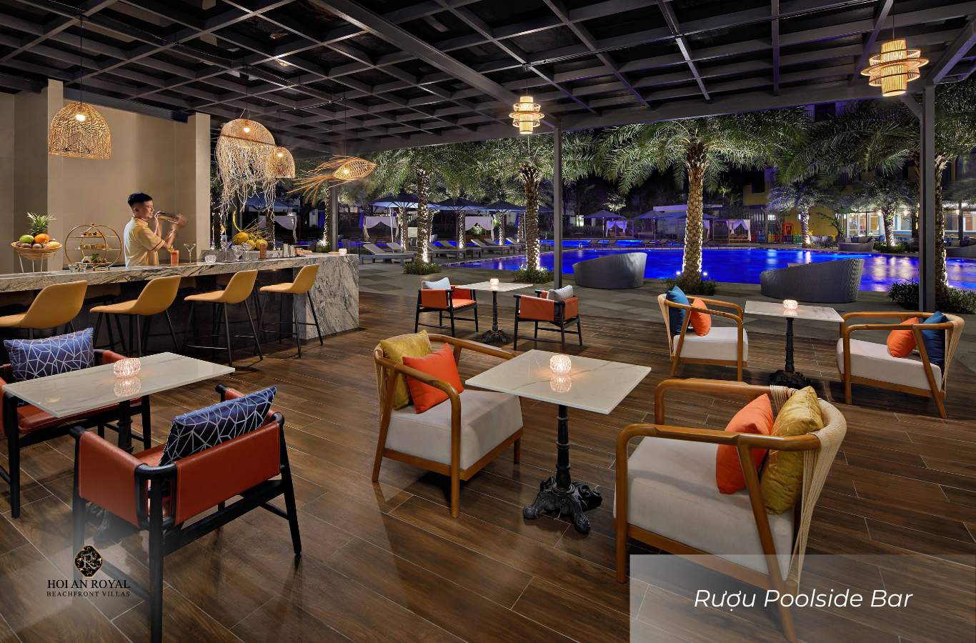 Rượu Poolside Bar tại Hoi An Royal Beachfront Villas