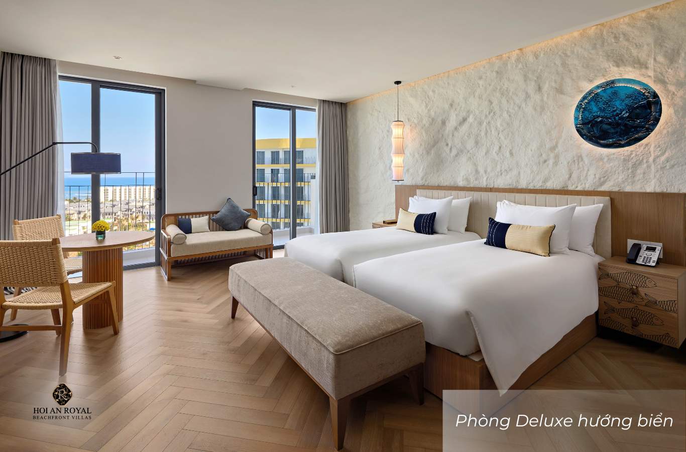 Phòng Deluxe hướng biển tại Hoi An Royal Beachfront Villas