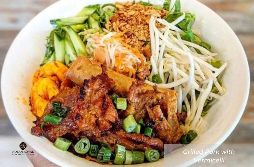 Grilled pork with vermicelli