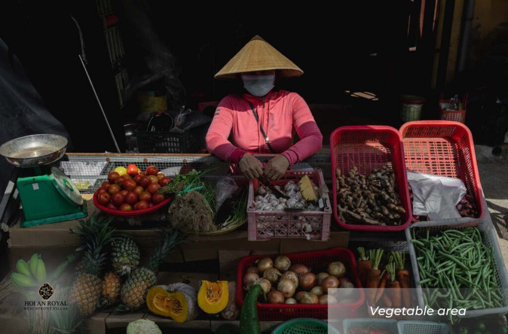 Vegetable area in Hoi An Market