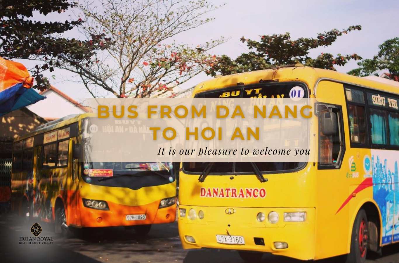 List and detailed schedules of bus from Da Nang to Hoi An