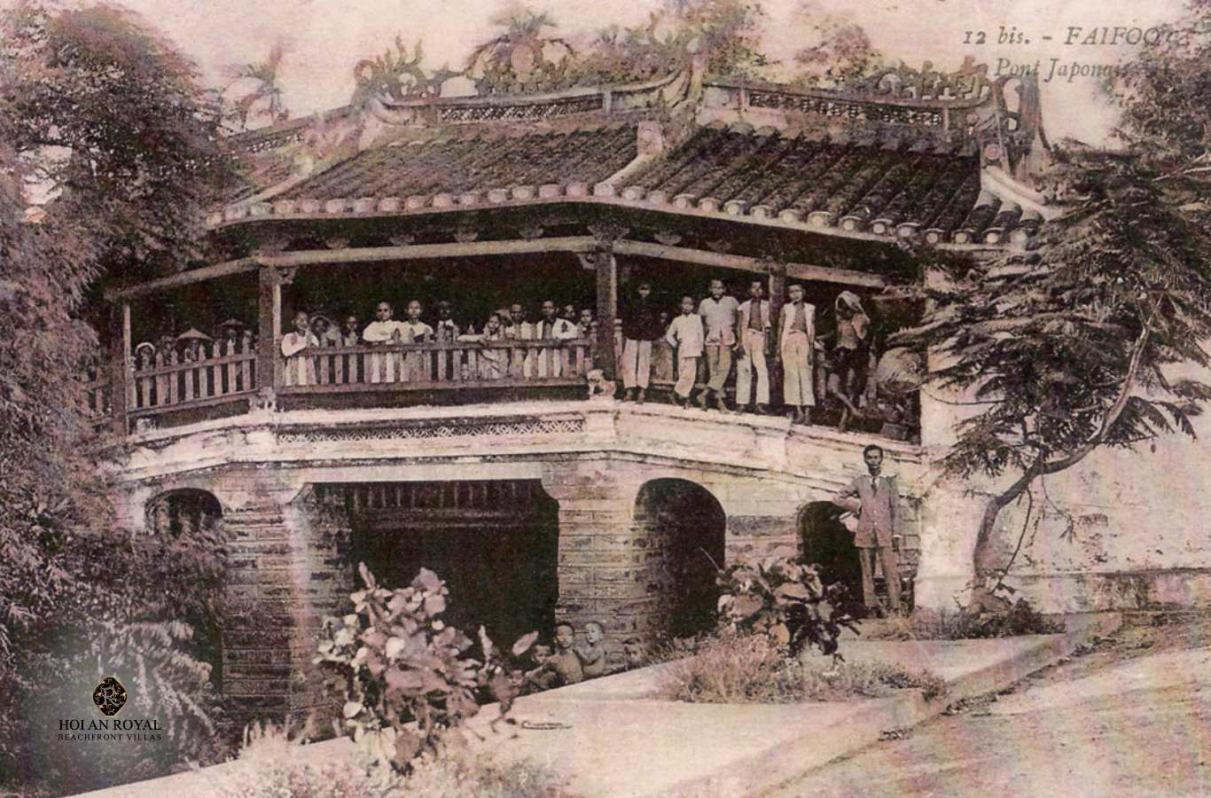 Chùa cầu Hội An trên bưu thiếp vào đầu thế kỷ XX