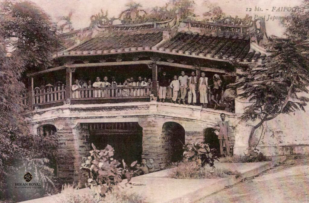 The Japanese Bridge Hoi An on postcards in the early 20th century