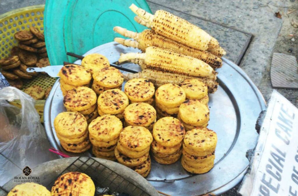 Grilled potato cake